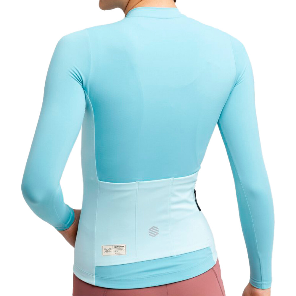Siroko maillot manga larga mujer GM3-W Bordala vista trasera