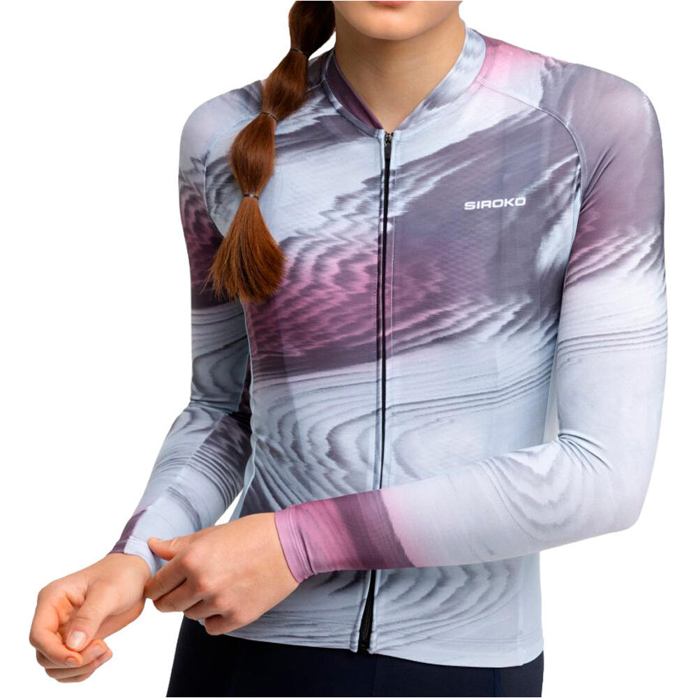 Siroko maillot manga larga mujer M2-W Sancy vista frontal