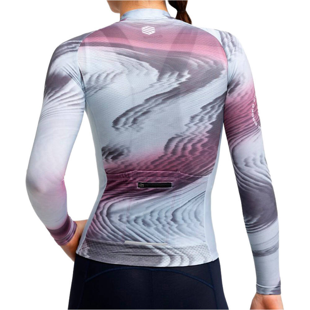 Siroko maillot manga larga mujer M2-W Sancy vista trasera