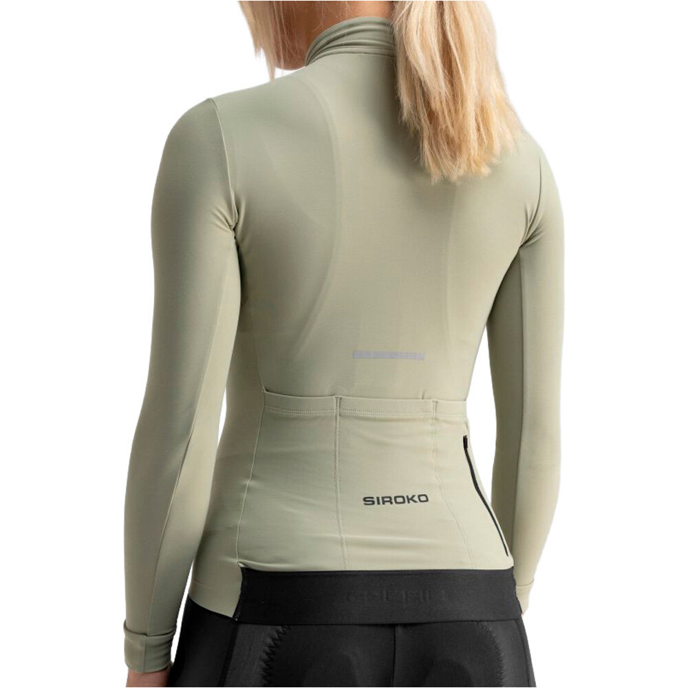 Siroko maillot manga larga mujer M7 Erbe vista trasera