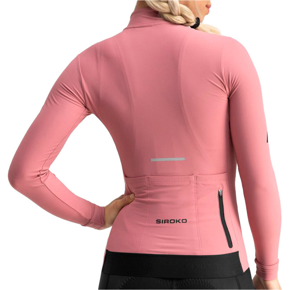 Siroko maillot manga larga mujer M7 Tuscany vista trasera