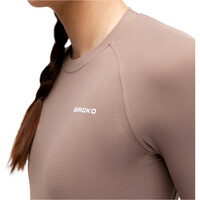 Siroko maillot manga larga mujer M9-W Scanuppia Brown 03