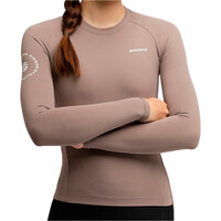 Siroko maillot manga larga mujer M9-W Scanuppia Brown vista frontal