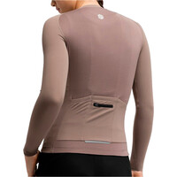 Siroko maillot manga larga mujer M9-W Scanuppia Brown vista trasera