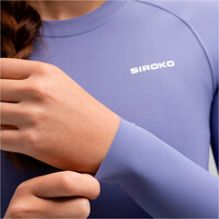 Siroko maillot manga larga mujer M9-W Scanuppia Purple vista detalle