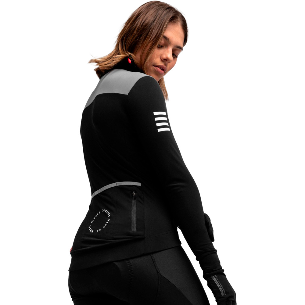 Siroko maillot manga larga mujer SRX M4 Selva Negra vista trasera