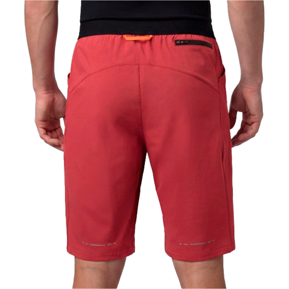 Siroko pantalón corto ciclismo hombre Block vista trasera