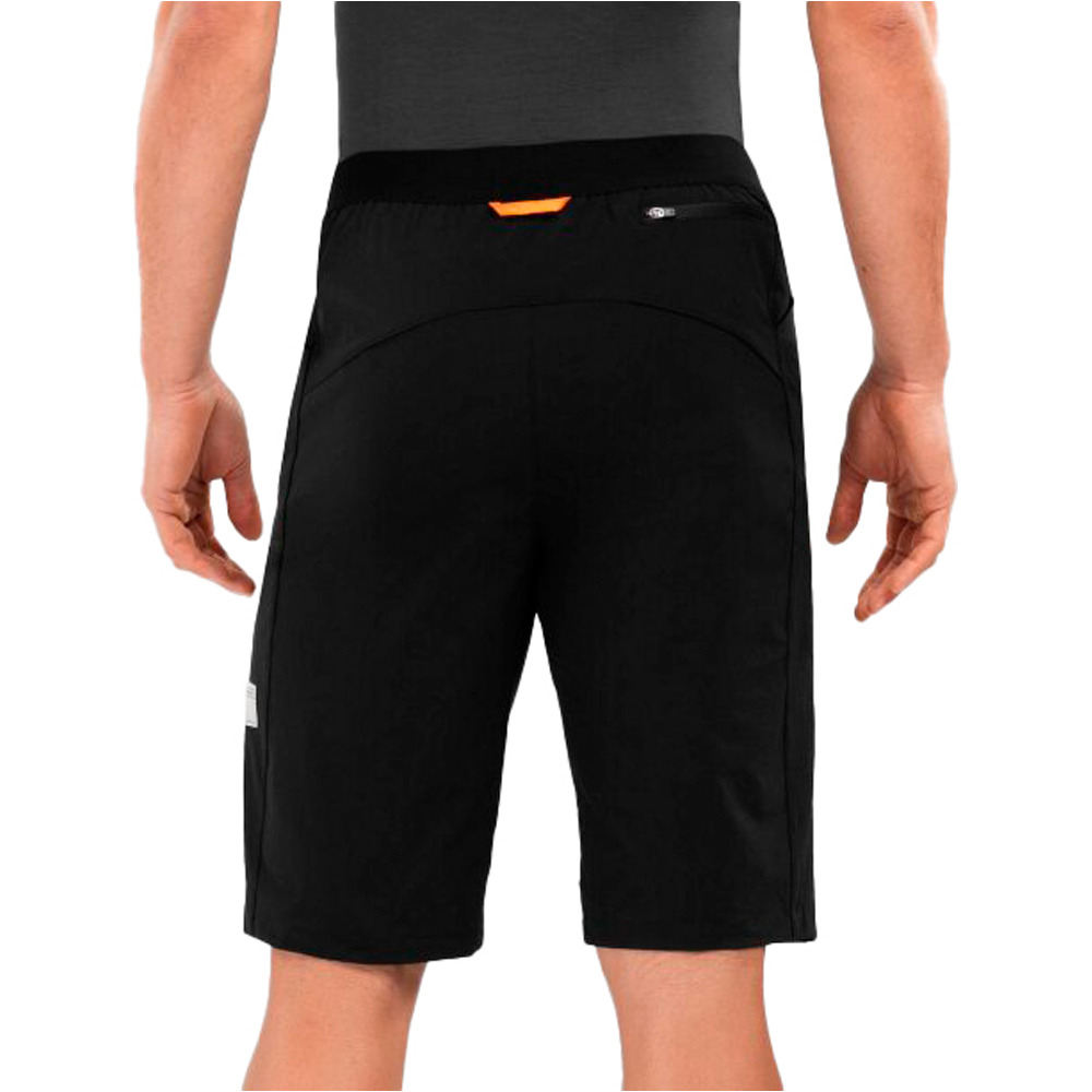 Siroko pantalón corto ciclismo hombre Block vista trasera