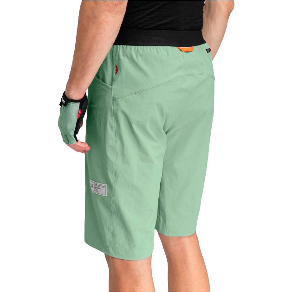 Siroko pantalón corto ciclismo hombre Thyme vista trasera