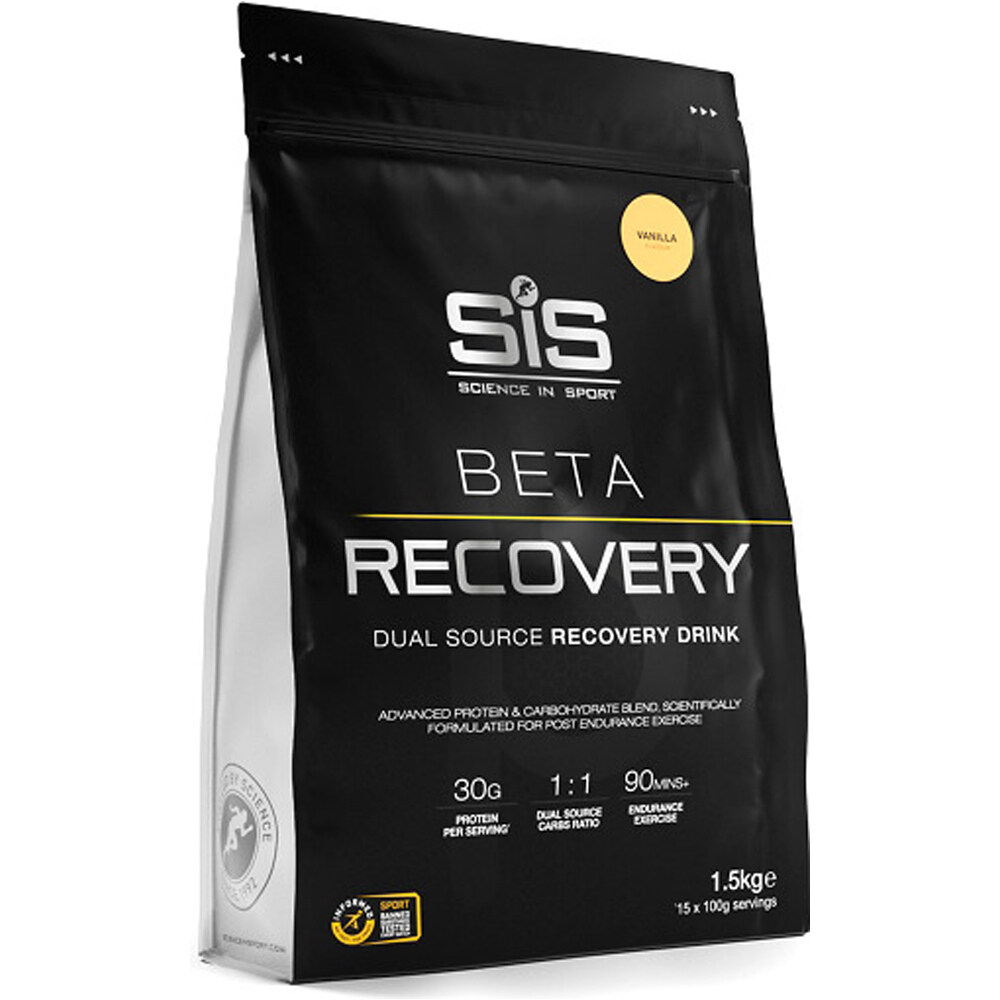 Sis Recuperacion Beta Fuel Recovery Vanilla Powder 1.5kg vista frontal