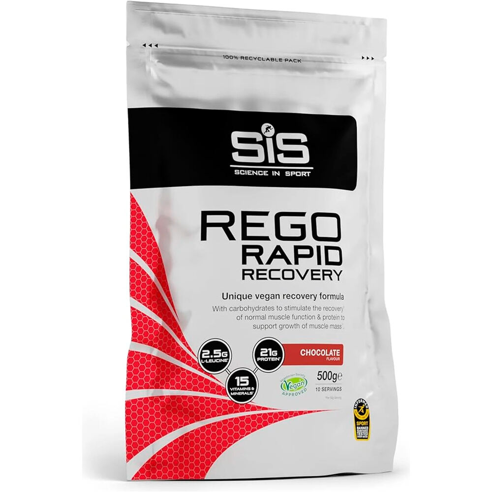 Sis Recuperacion Chocolate Powder 500g vista frontal