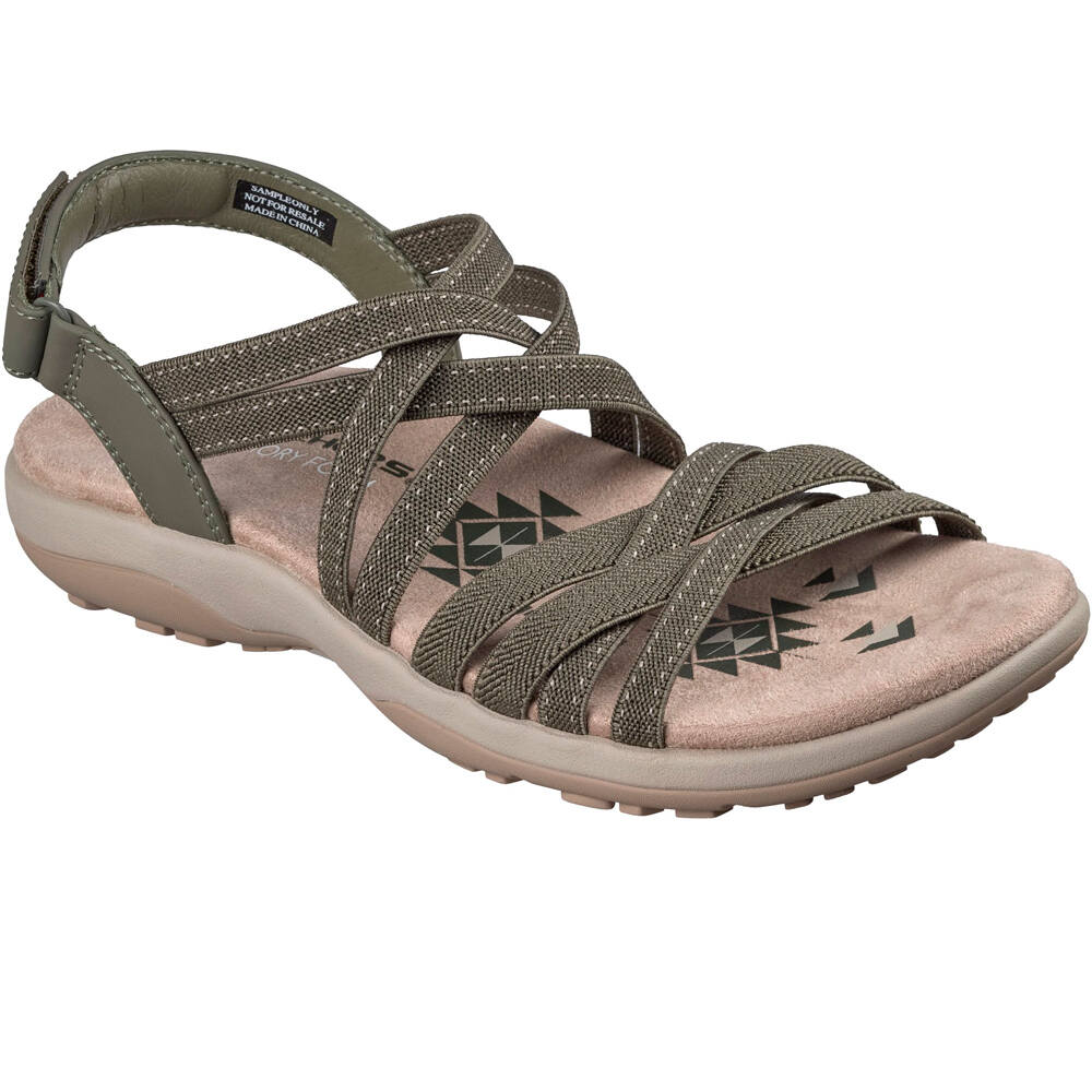 Skechers sandalias trekking mujer REGGAE SLIM lateral interior
