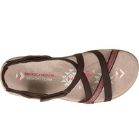 Skechers sandalias trekking mujer REGGAE SLIM vista superior