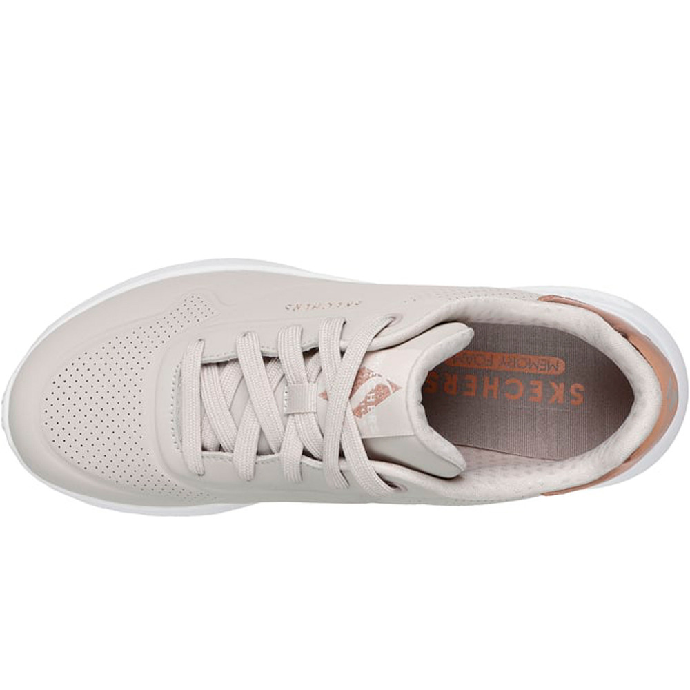 Skechers zapatilla moda mujer UNO LITE - SHIMMER ALONG vista superior