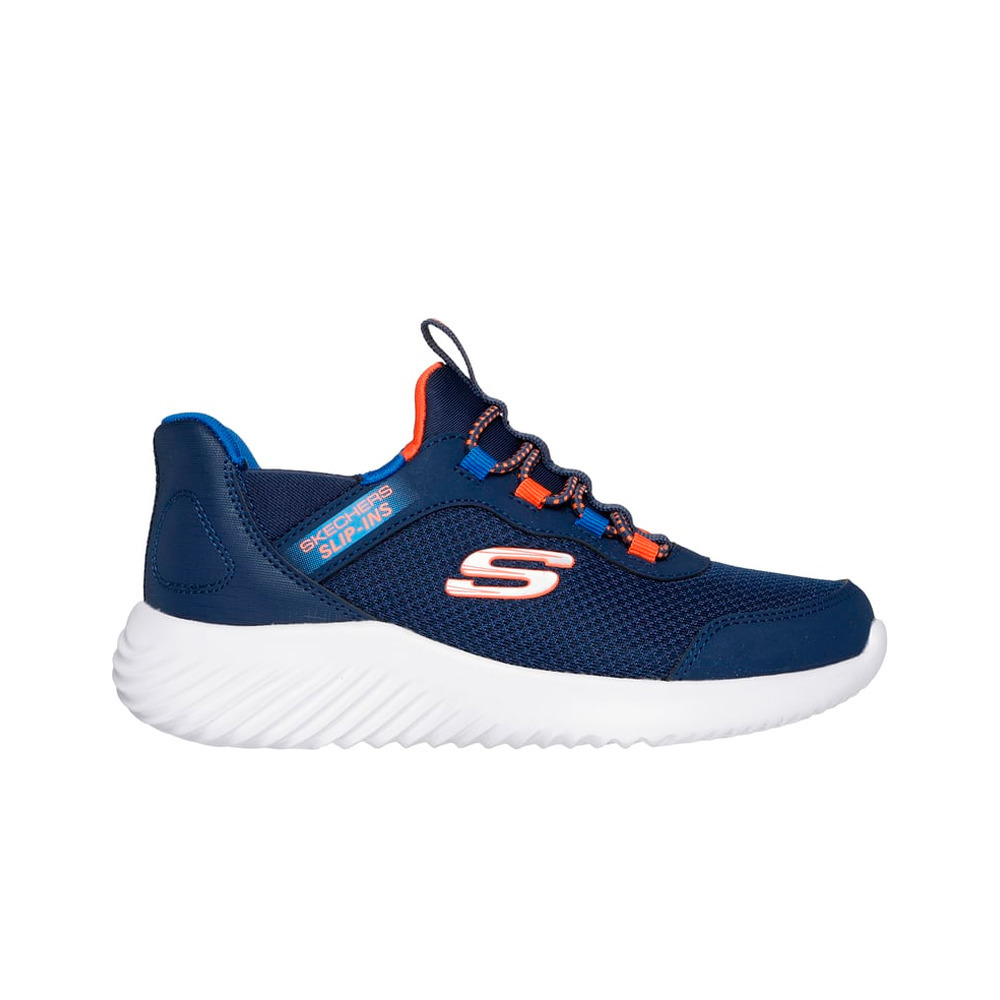 Skechers zapatilla moda niño BOUNDER - BRISK-BURST lateral exterior