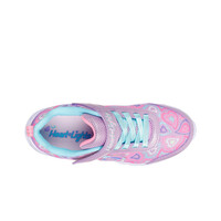 Skechers zapatilla moda niño HEART LIGHTS vista superior