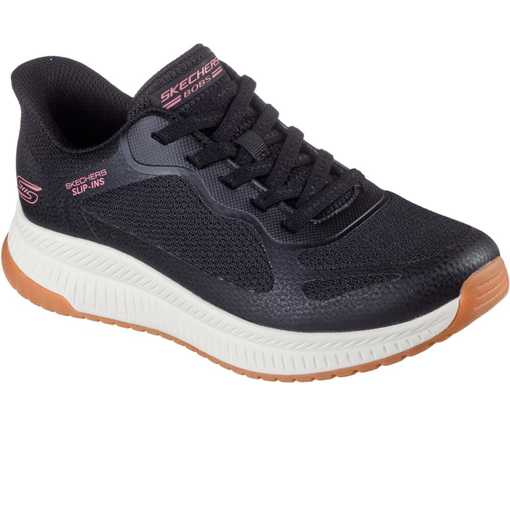 Skechers zapatillas fitness mujer BOBS SQUAD 4 - STAPLE LOOK lateral interior