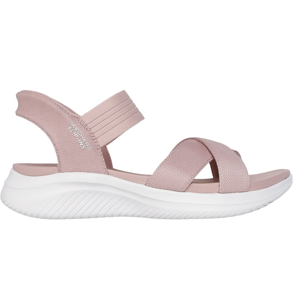 Skechers zueco mujer ULTRA FLEX 3.0 SANDAL - NEVER lateral exterior