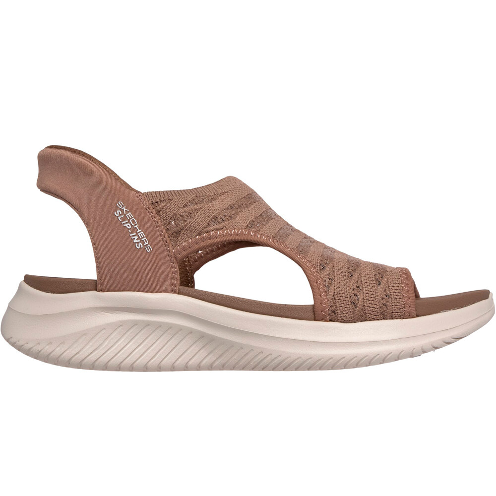 Skechers zueco mujer ULTRA FLEX 3.0 SANDAL - SUN W lateral exterior