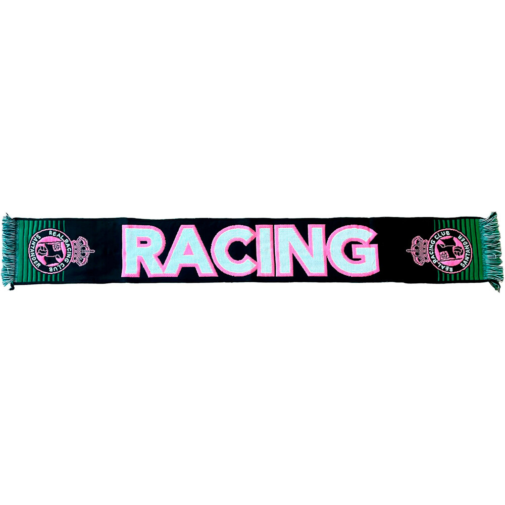 Soricastel merchandaising equipos de fútbol oficiales BUFANDA LETRAS ROSA vista frontal