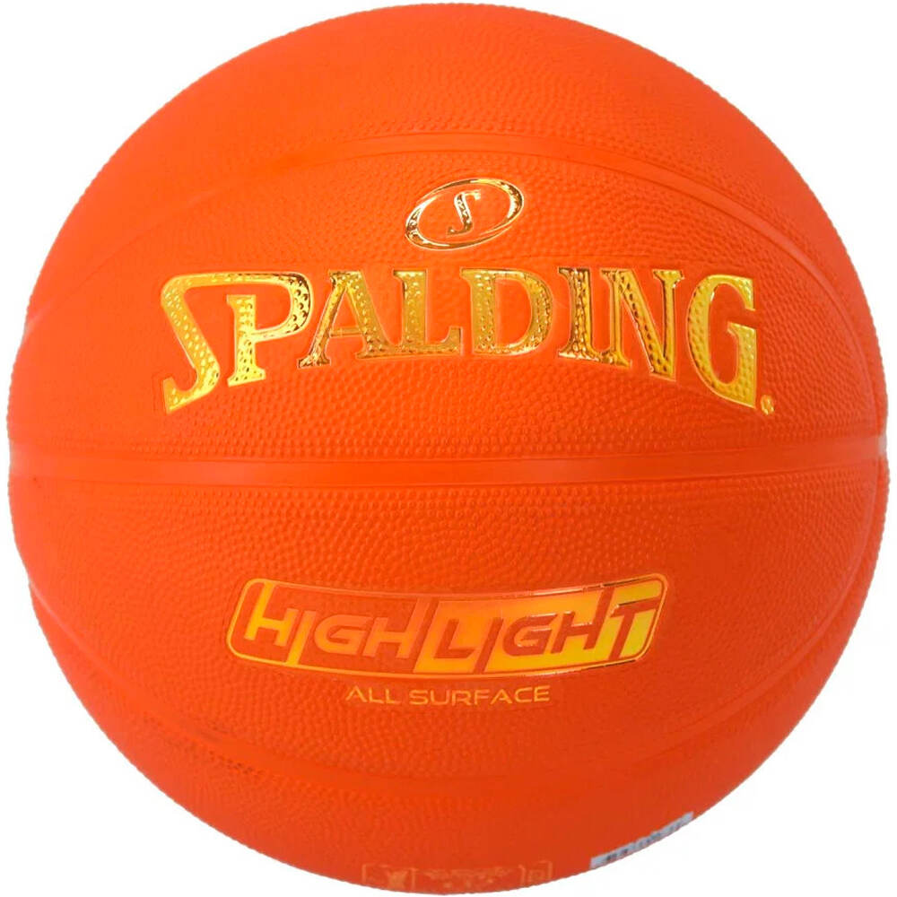 Spalding balón baloncesto Color Rush Rubber Basketball vista frontal