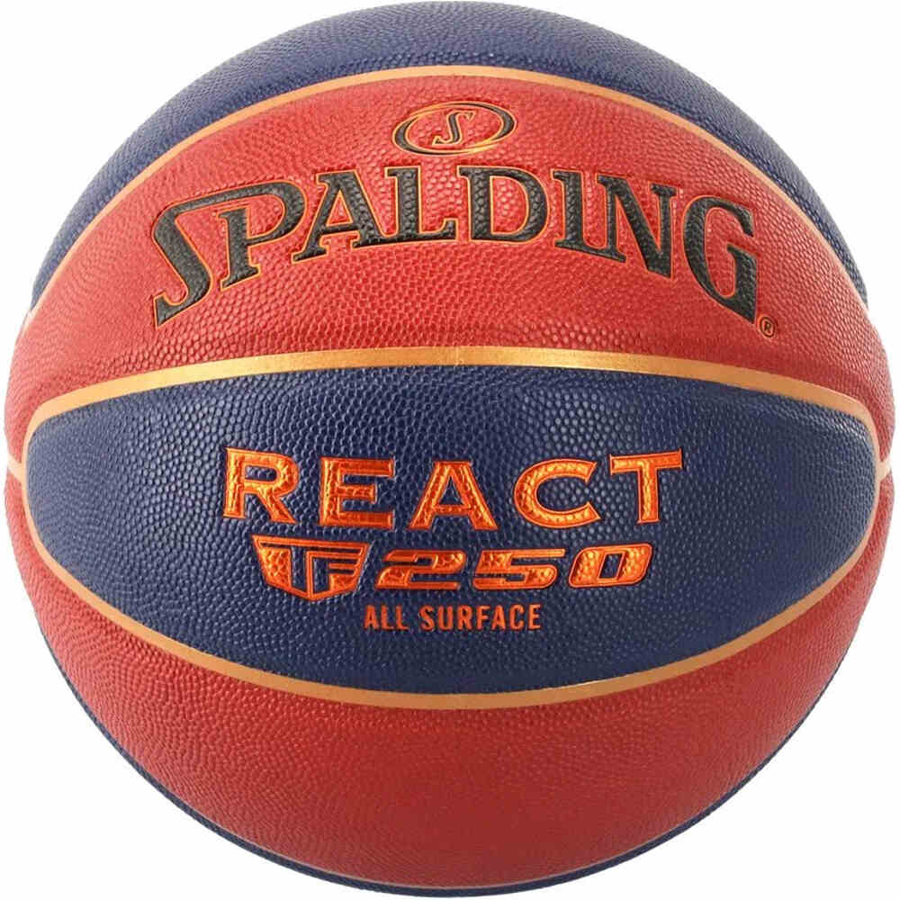 Spalding balón baloncesto React TF-250 Composite Basketball LNB 24 vista frontal
