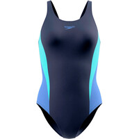 Speedo bañador natación mujer Colourblock Splice Muscleback vista frontal
