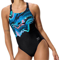 Speedo bañador natación mujer Female Placement Printed Leaderback vista frontal