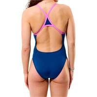 Speedo bañador natación mujer Female Solid Turnback vista trasera