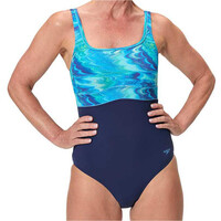 Speedo bañador natación mujer Print Contour Eclipse One Piece vista frontal
