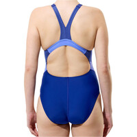 Speedo bañador natación mujer Quantum Rib Splice One Piece vista trasera