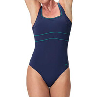 Speedo bañador natación mujer Solid Contour Eclipse One Piece vista frontal