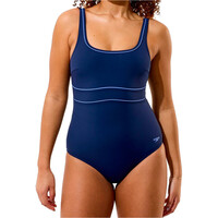 Speedo bañador natación mujer Solid Contour Eclipse One Piece vista frontal