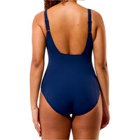 Speedo bañador natación mujer Solid Contour Eclipse One Piece vista trasera