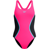 Speedo bañador natación mujer Solid Splice Medalist One Piece vista detalle