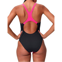 Speedo bañador natación mujer Solid Splice Medalist One Piece vista trasera