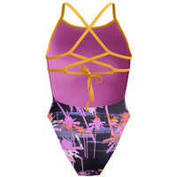 Speedo bañador natación mujer Womens Allover Digital Lattice Tie-Back vista trasera