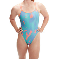 Speedo bañador natación mujer Womens Allover Digital Starback vista frontal