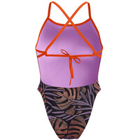 Speedo bañador natación mujer Womens Allover Digital Tie Back vista trasera