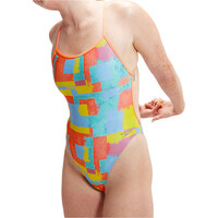 Speedo bañador natación mujer Womens Allover Digital Vback vista detalle