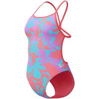 Speedo bañador natación mujer Womens Allover Digital Vback vista detalle