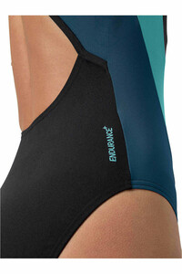 Speedo bañador natación mujer Womens High Neck Splice Cross back Swimsuit 04