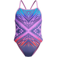 Speedo bañador natación mujer Womens Placement Digital Vback vista frontal