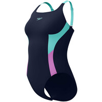 Speedo bañador natación mujer Womens Shaping Solid Splice 1 Pc vista detalle
