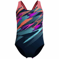 Speedo bañador natación niña Girls Digi Placement Splashback vista frontal