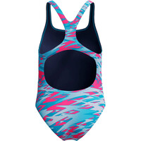 Speedo bañador natación niña Hyperboom Print Medalist One Piece vista trasera