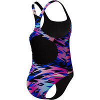 Speedo bañador natación niña Hyperboom Print Medalist One Piece vista trasera