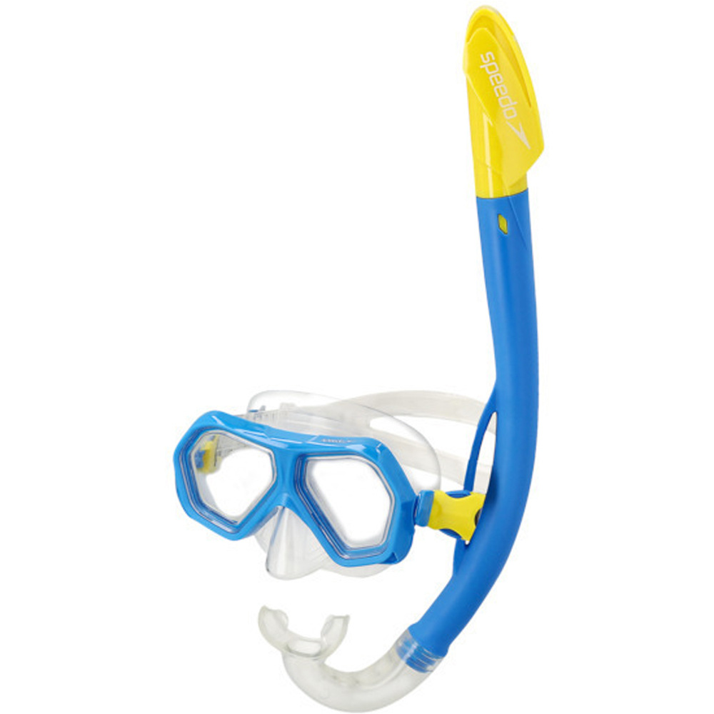 Speedo kit gafas y tubo snorkel niño Speedo Leisure Junior Dual Lenses And Snorkel Comb vista frontal