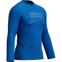 Speedo lycra surf manga larga hombre Endurance+ Long Sleeve Logo Rash Guard vista detalle