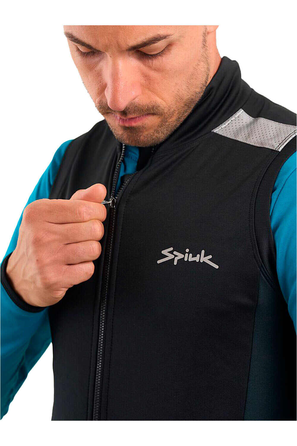 Spiuk chaleco ciclismo cortavientos CHALECO ANATOMIC vista trasera